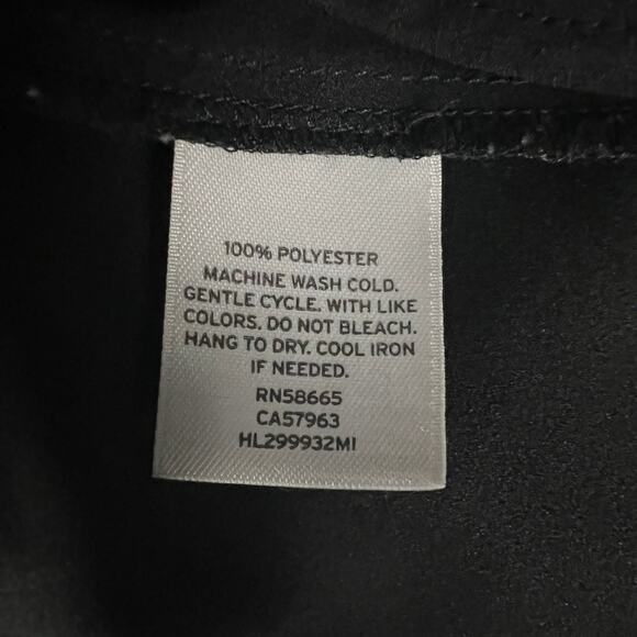 Trouve Black Sheer Button Down Career Wear Top Size Medium - Picture 10 of 11